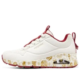2023 Année du Lapin Uno Celebrat-Airy Baskets de sport « Blanc Rouge Or »