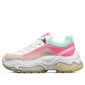 Ampp »D Hauts Low-Top Blanc/Bleu/Rose