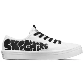 Baskets basses Jeremyville x Skechers V »Lites Blanc/Noir