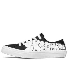 Baskets basses Jeremyville x Skechers V »Lites Low-Top Noir/Blanc