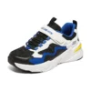 Baskets de sport confortables « Noir Blanc Bleu »