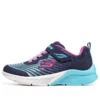 Baskets de sport Microspec Rejoice Racer « Noir Bleu Rose »
