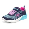 Baskets de sport Microspec Rejoice Racer « Noir Bleu Rose »