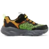 Baskets Dino-Lights « Vert Orange Noir »