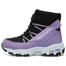 Bottes d&rsquo;hiver confortables « Black Purple »