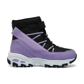 Bottes d&rsquo;hiver confortables « Black Purple »
