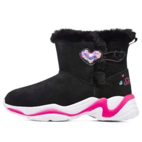 Bottes d&rsquo;hiver confortables « Noir-rose »
