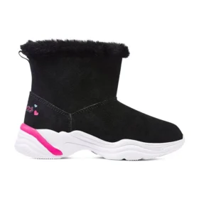 Bottes d&rsquo;hiver confortables « Noir-rose »