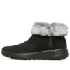 Bottes de neige On-the-GO Joy en fourrure « Noir Blanc »
