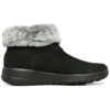 Bottes de neige On-the-GO Joy en fourrure « Noir Blanc »