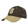 Casquette de baseball avec lettre brodée « Brown Tan »