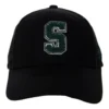 Casquette de baseball avec lettre S brodée « Noir Vert »