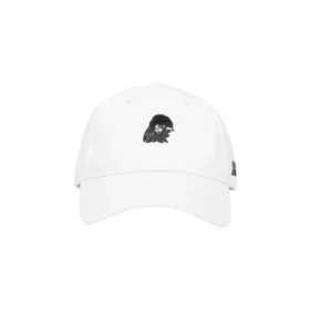 Casquette de baseball imprimée du logo « Blanc Noir »