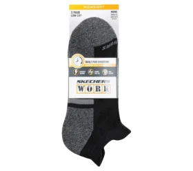 Chaussettes de travail à talon bas avec languette – Lot de 3