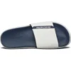 Chaussons de sport d&rsquo;extérieur à talon plat et velcro Blanc Bleu