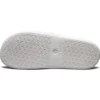 Chaussons de sport d&rsquo;extérieur à talon plat et velcro Blanc Bleu