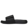 Chaussons de sport à talon plat et velcro, noir
