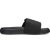 Chaussons de sport à talon plat et velcro, noir