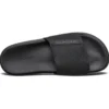Chaussons de sport à talon plat et velcro, noir