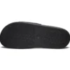 Chaussons de sport à talon plat et velcro, noir