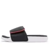 Chaussons de sport à talon plat élégants avec velcro Noir Rouge