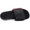 Chaussons de sport à talon plat élégants avec velcro Noir Rouge