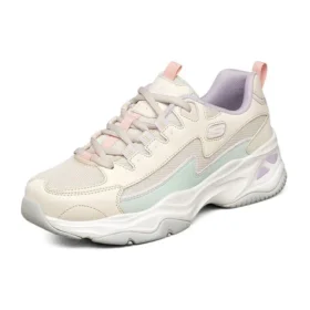 Chaussures basses à semelle épaisse D Lites 4.0 Panda Flatform, blanches