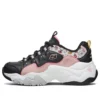 Chaussures basses Skechers x Line Friends D&rsquo; Lites 3.0, style « clunky », noir/rose