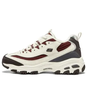 Chaussures D&rsquo; Lites Zip Along « Blanc, bordeaux, gris »