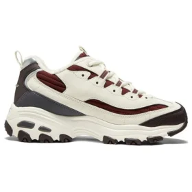 Chaussures D&rsquo; Lites Zip Along « Blanc, bordeaux, gris »