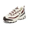 Chaussures D&rsquo; Lites Zip Along « Blanc, bordeaux, gris »
