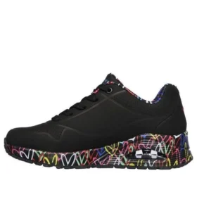 Chaussures de course basses James Goldcrown x Skechers Uno Noir