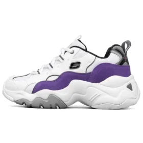 Chaussures de course basses One Punch Man x Skechers D&rsquo; Lites 3.0 Blanc/Violet
