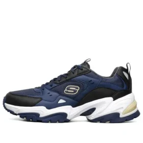 Chaussures de course basses One Punch Man x Skechers Stamina V2 Bleu/Noir