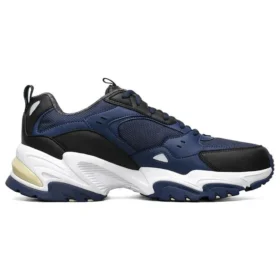 Chaussures de course basses One Punch Man x Skechers Stamina V2 Bleu/Noir