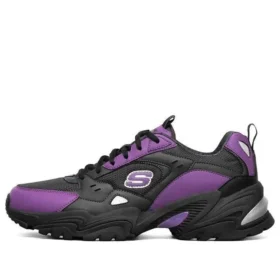 Chaussures de course basses One Punch Man x Skechers Stamina V2 Noir/Violet