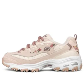 Chaussures de course basses à semelle épaisse D&rsquo; Lites 1.0 Rose/Blanc
