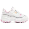 Chaussures de course D&rsquo; Lites Strap Memory Foam « White Pink »