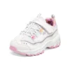 Chaussures de course D&rsquo; Lites Strap Memory Foam « White Pink »