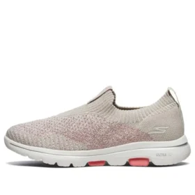 Chaussures de course Go Walk 5 Marron/Rose/Blanc