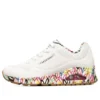 Chaussures de course James Goldcrown x Skechers Uno Low, blanches