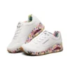 Chaussures de course James Goldcrown x Skechers Uno Low, blanches