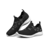 Chaussures de sport basses minimalistes, ultra-souple et respirantes, style athleisure, noir