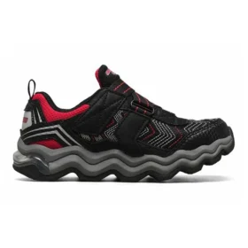 Chaussures de sport basses Turbowave antidérapantes et résistantes à l&rsquo;usure, noir et rouge