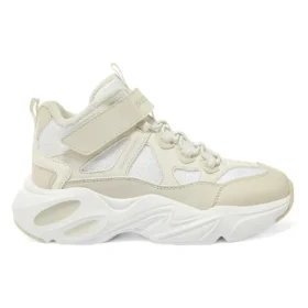 Chaussures de sport « Beige Blanc »