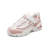 Chaussures Dlites Chunky « Blanc Rose Rouge »