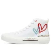 Chaussures en toile montantes James Goldcrown x Skechers New Moon, blanches