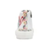 Chaussures en toile montantes James Goldcrown x Skechers New Moon, blanches