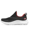 Chaussures à enfiler confortables « Noir Rouge »
