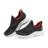 Chaussures à enfiler confortables « Noir Rouge »